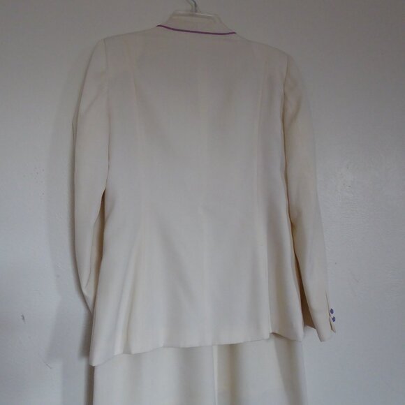 White Tailored Suit by Daniele O by Tahari - Picture 2 of 6